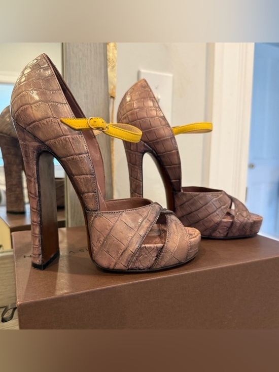 Shoes - ***SOLD*** Louis Vuitton Fall 2013 Crocodile High Heel